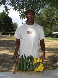 Farmer Frank with summer squash